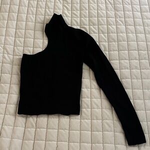 Zara Elegant Black Knit Top